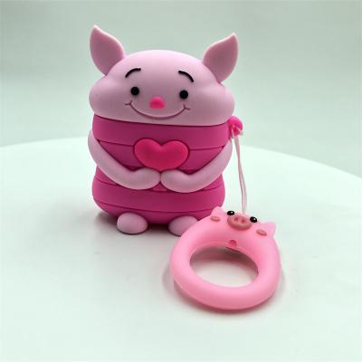 China Lightweight Cute Pink Piggy Protective Shell Cartoon Style Animal Earphone Earphone Set For Airpods 2&3 Pro Max for sale