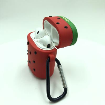 China 2022 New Design Light Weight Watermelon Strawberry Ice Cream Protective Shockproof Shell Cover Device and Drop-proof Earphone for sale