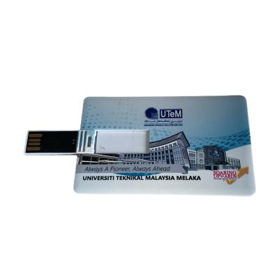 China Super Slim Metal Card Wholesale Customized Flash Business Credit Card Usb Printing 128mb 8gb 16gb 32gb 64gb Customized for sale