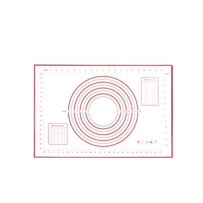 China Large Viable Silicone Pastry Mat Extra Thick Non Stick Baking Mat with Measuring Fondant Mat for sale