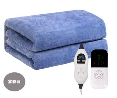 China 180*120cm Antistatic Sample Spray Available Electric Blanket Heated Home Office Use And Machine Washable Electric Blanket for sale