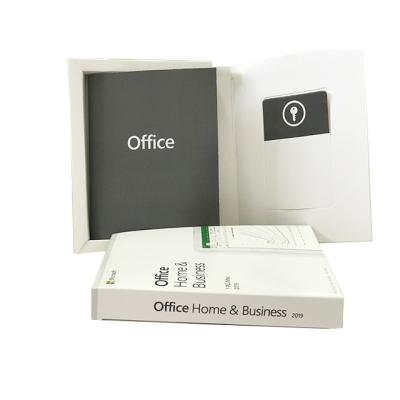 China Office 2019 Home and Business medialess keycard with English box version OFFICE 2019 HOME AND BUSINESS MEDIALESS for sale