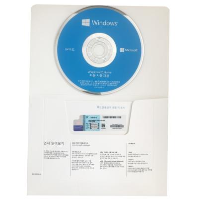 China Windows 10 Home OEM DVD 64 Bit | 1 PC Korean DVD, LIFETIME Key WINDOWS 10 OEM KOREAN HOME DVD for sale