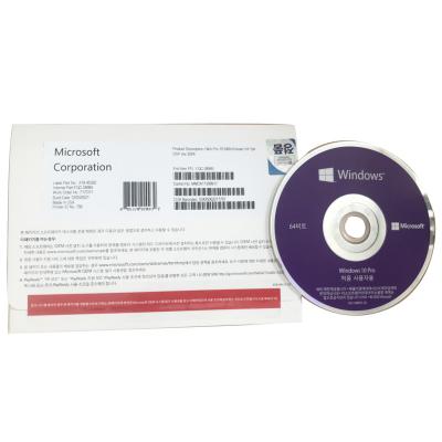 China Korean Version Windows 10 Pro OEM 32 Bit 64 Bit DVD With Sticker License COA WINDOWS 10 PRO KOREAN DVD for sale