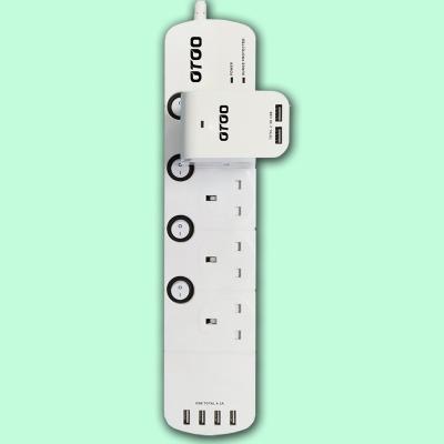 China 4 Band 4 USB OEM ODM Extension Lead UK HK Suadi Arabia Extension Cord Residential / General Purpose Plug for sale