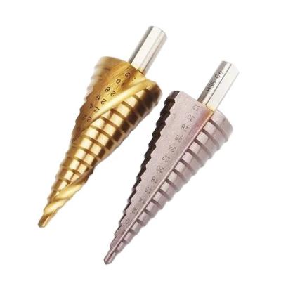 China Metal Drilling Factory High Quality HSS Hyper Set Of Step Drills Tricone Drill For Hard Metal Drilling for sale