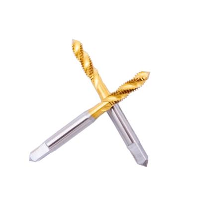 China High quality hot sale hss taps machine tap tin coated spiral point taps M3-M20 for sale