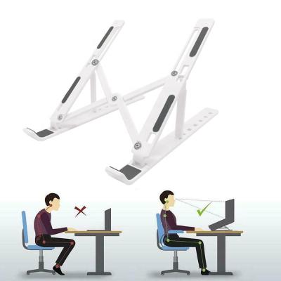 China (Height) Adjustable Adjustable Plastic Laptop Stand Foldable MacBook Computer Portable Stand Can Be Increased for sale