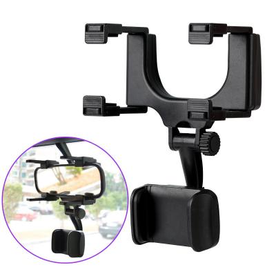 China 2021 Hot New Adjustable Car Rearview Mirror Mobile Phone Holder Mount Bracket for sale