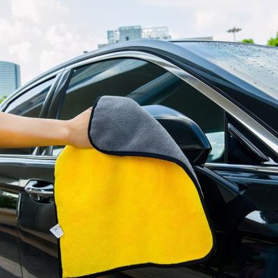 China Good Decontamination Cloth Cloth Double Capacity Cleaning Towel Cars Side Microfiber Car Cleaning Towel for sale