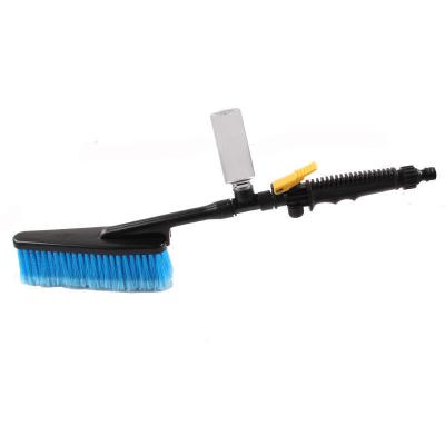 China Long Handle Car Wash Brush Water Clean Retractable Foam Flow Automatic Car Wash Brushes Care Seal Tire Tool Clean Maintenance for sale