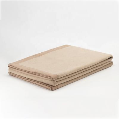 China High Quality Fire Retardant 100% Wool Polyester Solid Color Blankets Military Army for sale