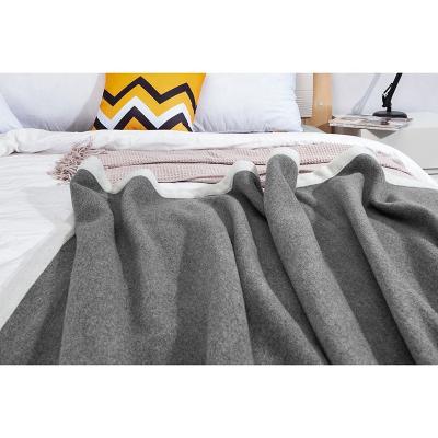 China China Factory Single Cashmere Blanket Polyester Throw Blanket For Winter for sale