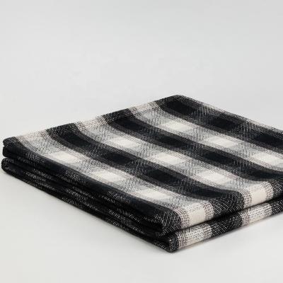 China Wearable Organic Winter Jacquard Cotton Thick Heavy Blanket For Bed Blanket Cotton Blank Tartan Blanket Throw for sale