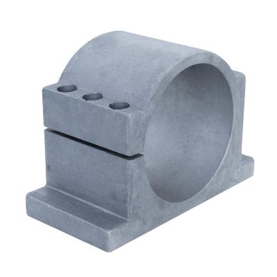 China Cast aluminum cnc carving machine clamp Different diameter spindle motor bracket seat for sale