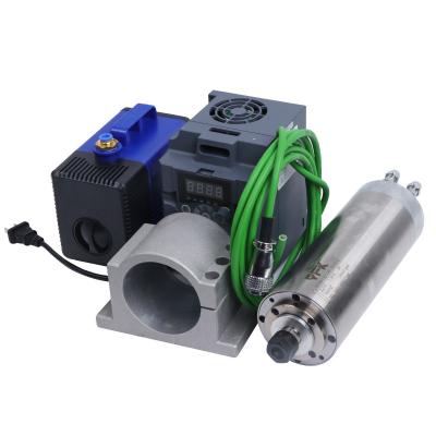 China YFK 24000 Rpm 1.5kw CNC Roteador refrigerado a água Fuso Motor CNC Kits Fuso de alta frequência à venda