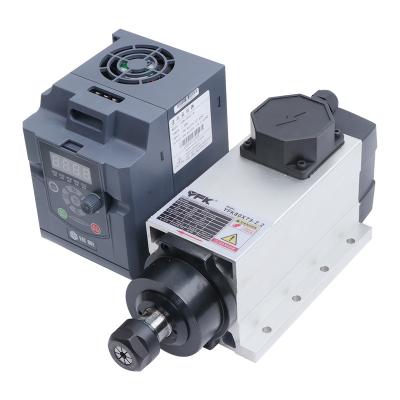 China Garment Shop Frequency 400Hz 2.2KW Square Spindle Motor for Wood Lathe and CNC Router for sale