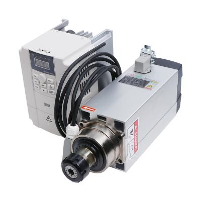 China 13.65KG 18000 Rpm 6KW YFK Inverter 220V/380V High Frequency CNC Air Cooled Spindle Motor Kits for sale