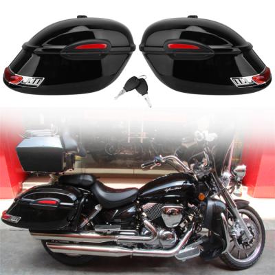 China Universal ABS Box Side Case Bags Hard Motorcycle Saddle Bag Motorcycle Saddlebags for sale