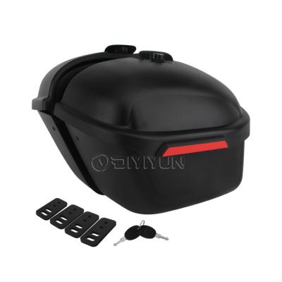 China ABS Motorcycle Universal Hard Saddlebags Saddlebags For Honda Suzuki Kawasaki Harley Yamaha for sale