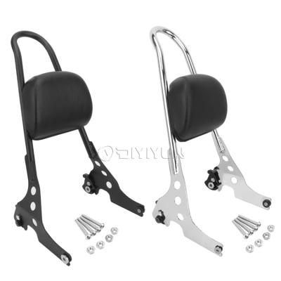 China PVC/PU with iron stud DIYIYUN for harley sportster XL 883 2004-2020 backrest sissy bar 1200 48 72 backrest for sale