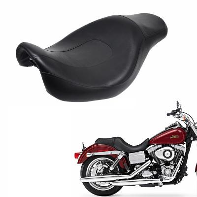 China DIYIYUN Dyna Sliding Custom Low Rider Super LEATHER Street Lead Leather Seat for harley dyna 06-17 two up seats for sale