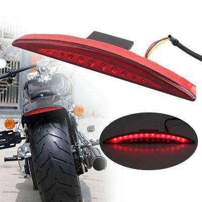 China ABS Plastic Rear Shock Absorber Tip Brake Tail Red LED Light For Motorcycle Escape FXSB FXSE 2013-2017 for sale