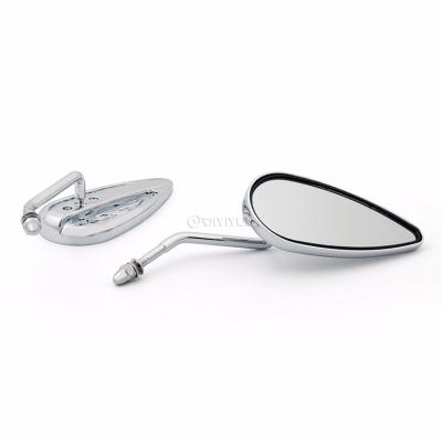 China Mirrors Flame Style Tapered Flame Teardrop Motocross Mirror For Harley Softail Touring Glide Sportsters Dyna CVO for sale