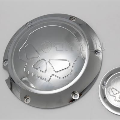 China Custom Skull Aluminum Derby Timing Timer Cover For Harley Sportster XL 883 1200 Chrome Accessories Parts for sale