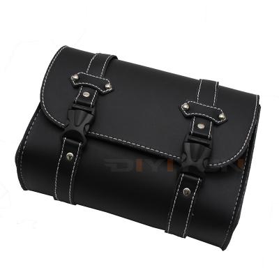 China High Quality Fashion Design Saddlebags Luggage Leather Trim Motorcycle Tool Bags For Harley Chopper Bobber for sale