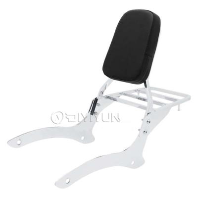 China High Quality Metal+leather Motorcycle Sissy Bar With Luggage Rack Backrest For Lifan V16 LF250-D for sale