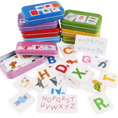 China Earlier Education Knowledge Words Kindergarten Learning Educational Toys Paper Letters Card Game for sale