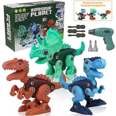 China New Early Educational Toys Electric Drill Disassembly Children Dinosaur Early Educational Toys for sale