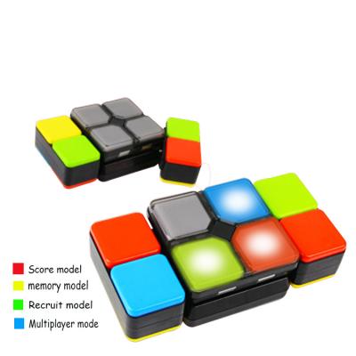 China Eductional Toys Educational Musical Cube LED Folding Magic Cube Puzzle For Kids for sale