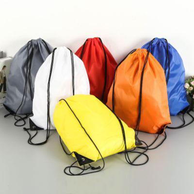 China Wholesale custom promotional drawstring bag portable gift pouch bag eco-friendly polyester with logo for sale