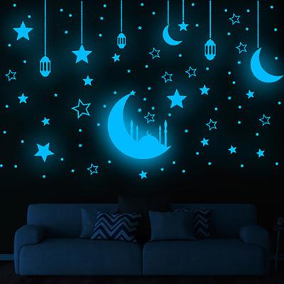 China Glowing Wall Stickers Durable Home Room PVC Wall Stickers Decoration Kids Wall Stickers For Bedroom for sale