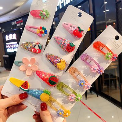 China Fashionable & Hot Kids Hair Accessories PVC Hair Clip Pins Set For Girls for sale