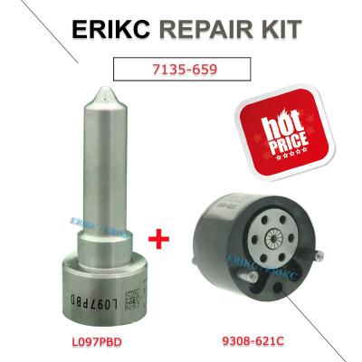 Chine Le diesel d'ERIKC 7135-659 engien le kit de réparation du bec L097PBD de la soupape de commande d'injecteur 9308-621C DSLA 150 621C de FL 097 et 9308 à vendre