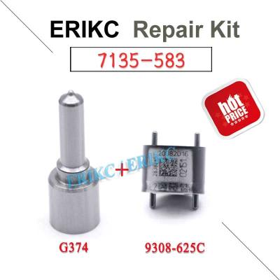 Chine ERIKC delphi common rail injector repair kits 7135-583 nozzle G374 valve 9308-625C for Ssangyong injector EMBR00301D à vendre