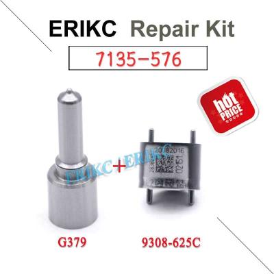 Chine ERIKC delphi diesel fuel rebuild repair adjust kit 7135-576 nozzle G379 valve 9308-625C for Hyundai injector 28236381 à vendre