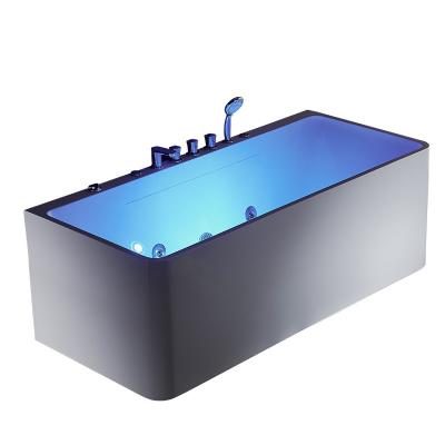 China Freestanding Acrylic Modern Bathtub For Bathroom Design Hot Tub Jacuzzi Spa Bathtubs Quality Whirlpool Massage Bathtub Luxury Prices for sale