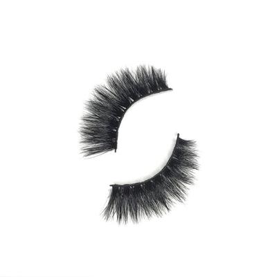 China High Quality Natural Fluffy 3D Mink Lashes Natural Real Eyelashes Mink Fluffy 3D Eyelash Seller for sale