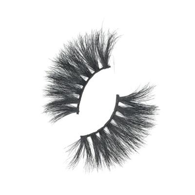 China Natural OEM Logo Luxury Premium Products Custom Made 3D 25MM Mink False Eye Lashes for sale