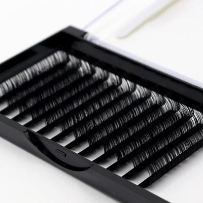 China Natural Long Elliptical Flat Lash Single Eyelash Extensions Private Label Custom Volume Lash Pestanas for sale