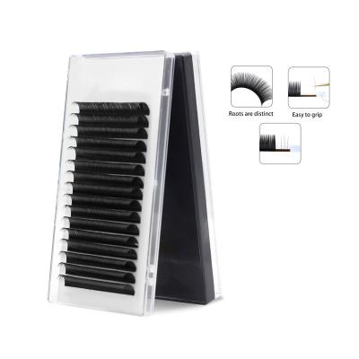 China Individual Fake Mink Eyelash Lash Extension Trays Natural Long Full Volume D Curl Natural Synthetic Hair Extensions for sale