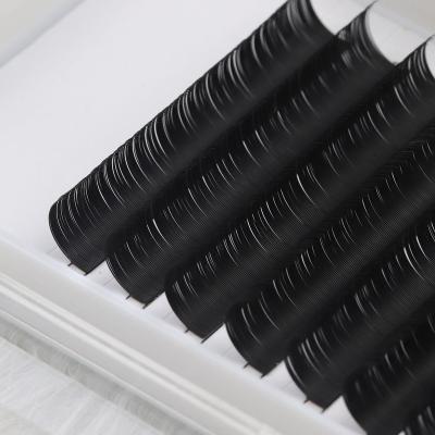 China Wholesale Natural Long False Mink Lashes Individual Eyelash Extension Eyelashes Private Label Premade Volume Fans for sale