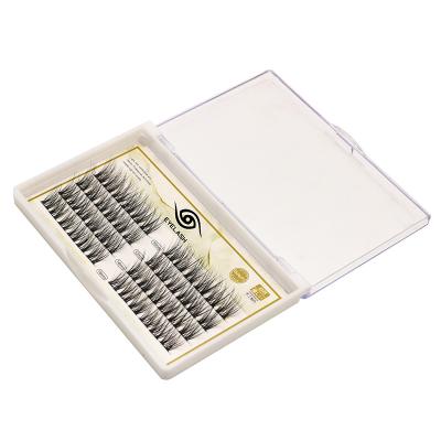 China Natural Natural Long Extension Group False Eyelashes Pre Cut Segmented Eyelashes for sale