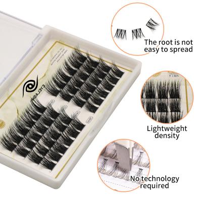 China Long Customization Diy Natural Wholesale Eyelash Extensions Korean Pbt Segment Lashes for sale