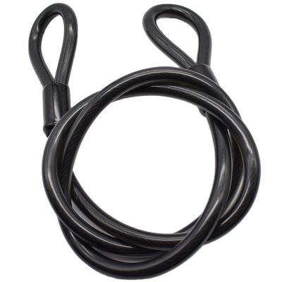 China Reliable Carbon Steel TPU Coated Safety Cable Bike Lock Motorcycle Lock for sale