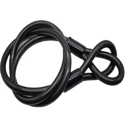 China Competitive Price Carbon Steel TPU Coated Safety Cable Bike Lock Motorcycle Lock for sale